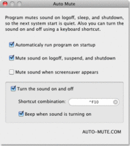 Auto Mute for Mac screenshot